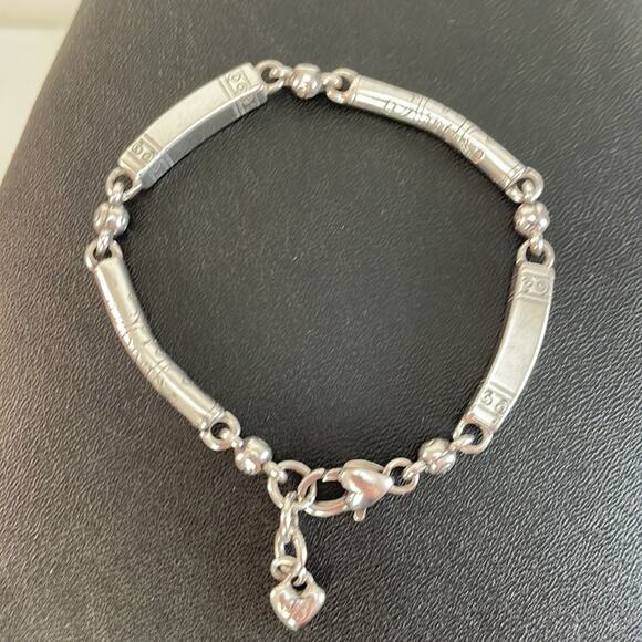 Brighton Marrakesh silver bar bracelet Preowned - Picture 1 of 3